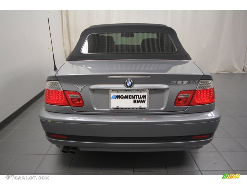 2004 3 Series 325i Convertible - Silver Grey Metallic / Black photo #12