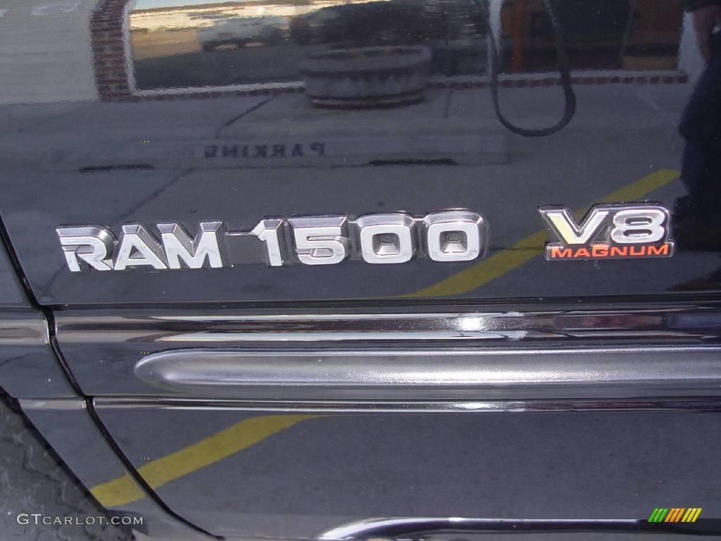 2001 Ram 1500 SLT Club Cab 4x4 - Black / Mist Gray photo #26