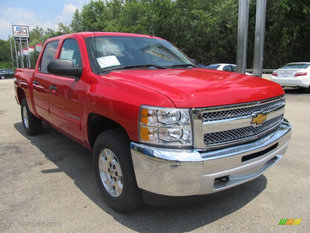 2013 Silverado 1500 LT Crew Cab 4x4 - Victory Red / Ebony photo #5