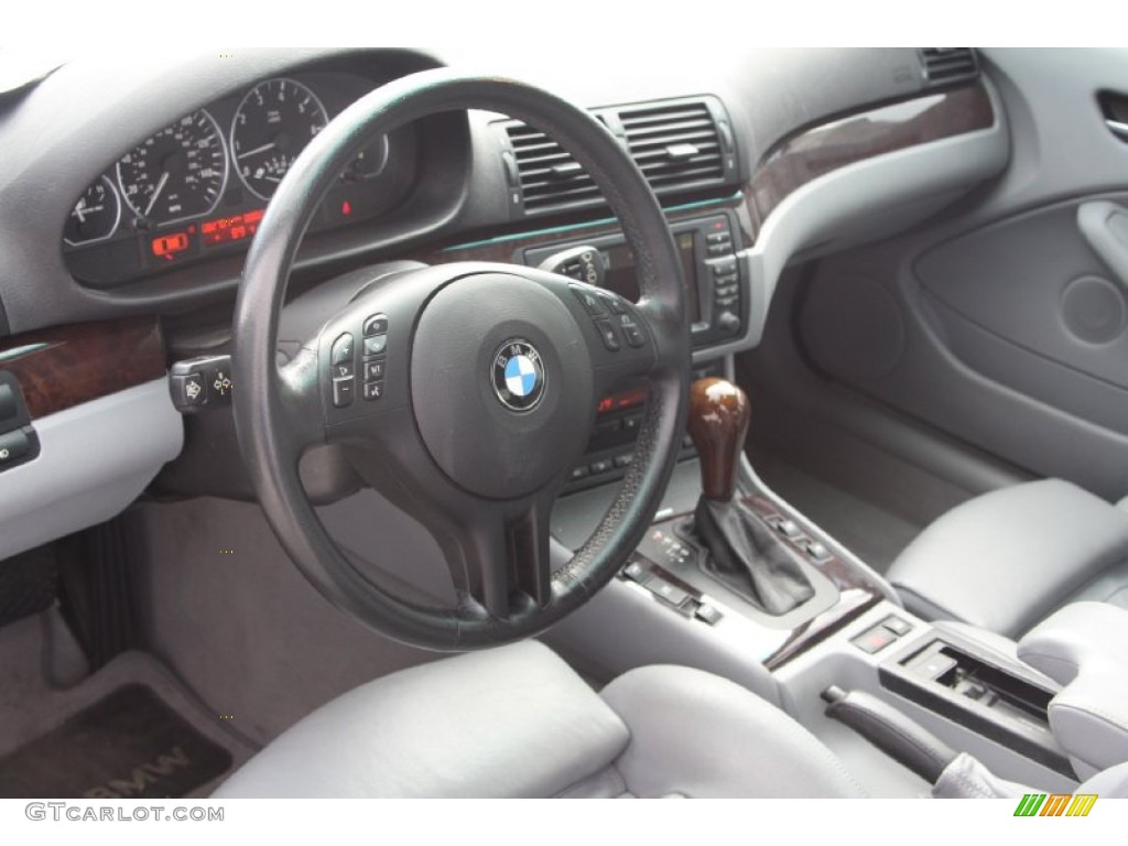 2002 3 Series 330xi Sedan - Titanium Silver Metallic / Grey photo #7
