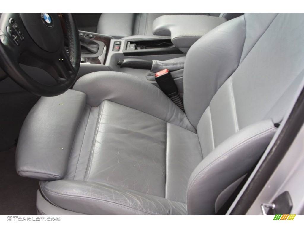 2002 3 Series 330xi Sedan - Titanium Silver Metallic / Grey photo #8