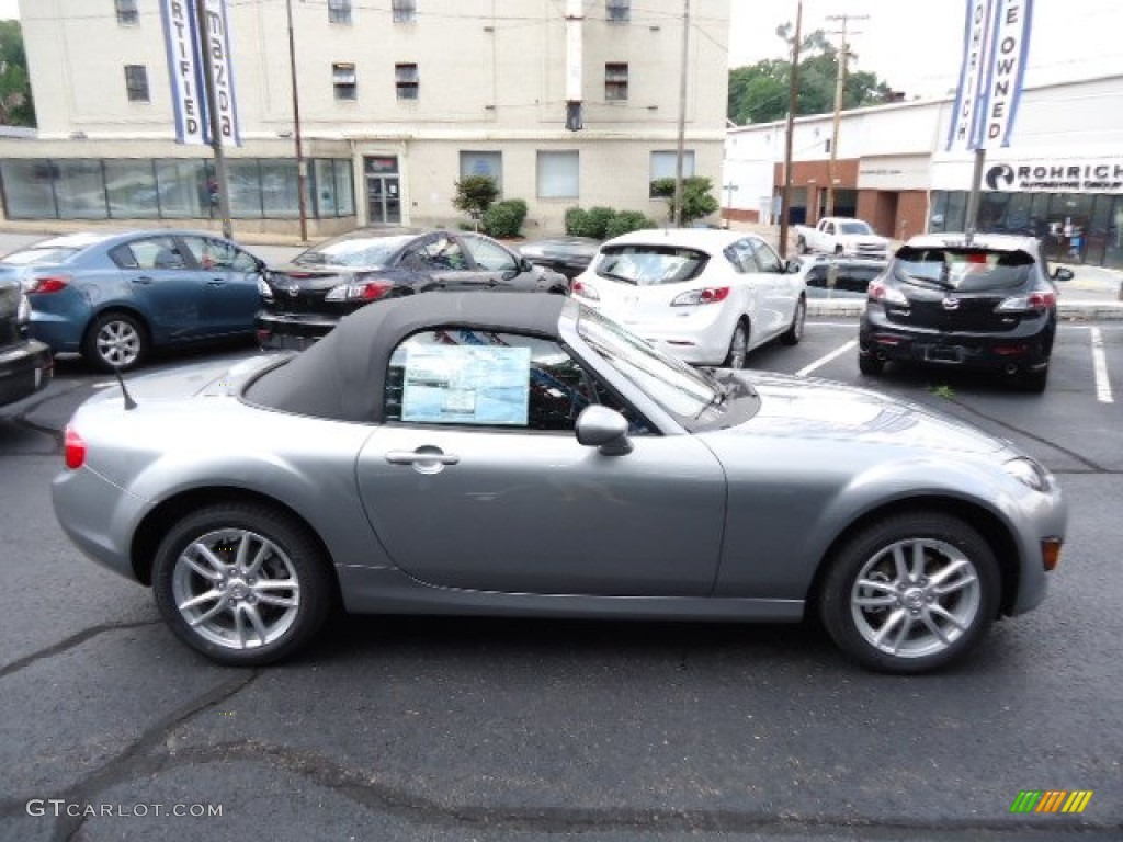 Liquid Silver Metallic 2012 Mazda MX-5 Miata Sport Roadster Exterior Photo #68101910