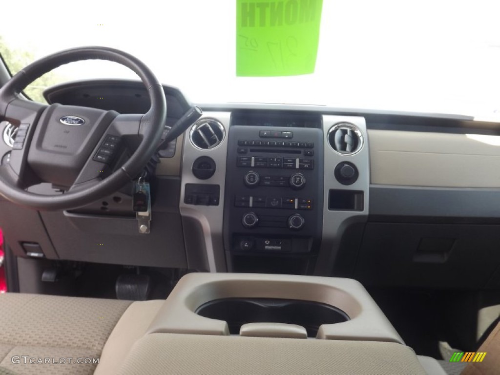 2010 F150 XLT SuperCab - Red Candy Metallic / Tan photo #10