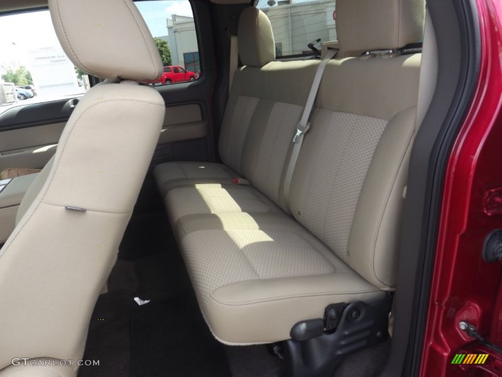 2010 F150 XLT SuperCab - Red Candy Metallic / Tan photo #14