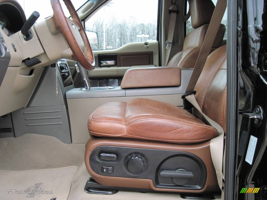 2006 F150 King Ranch SuperCrew 4x4 - Black / Castano Brown Leather photo #9