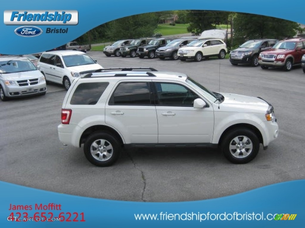 2009 Escape Limited 4WD - White Suede / Charcoal photo #5