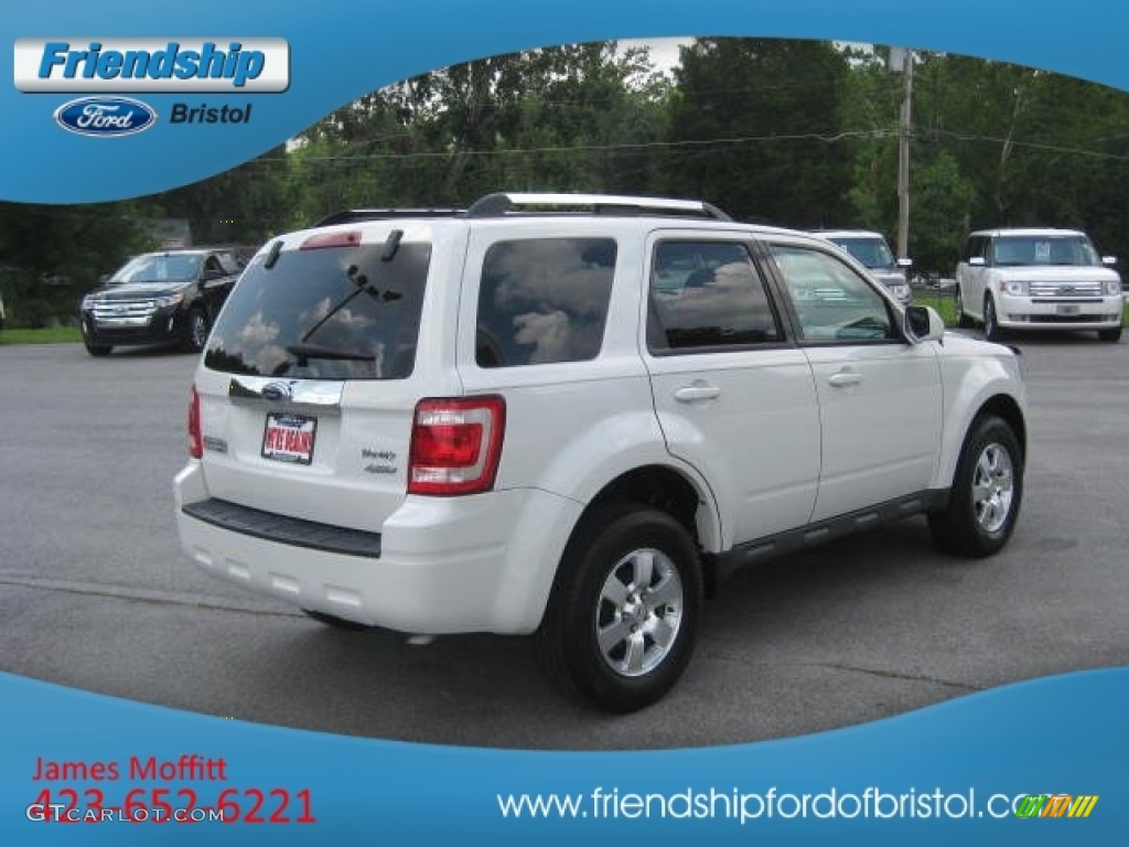 2009 Escape Limited 4WD - White Suede / Charcoal photo #6