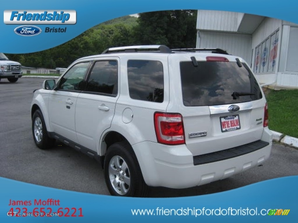 2009 Escape Limited 4WD - White Suede / Charcoal photo #8