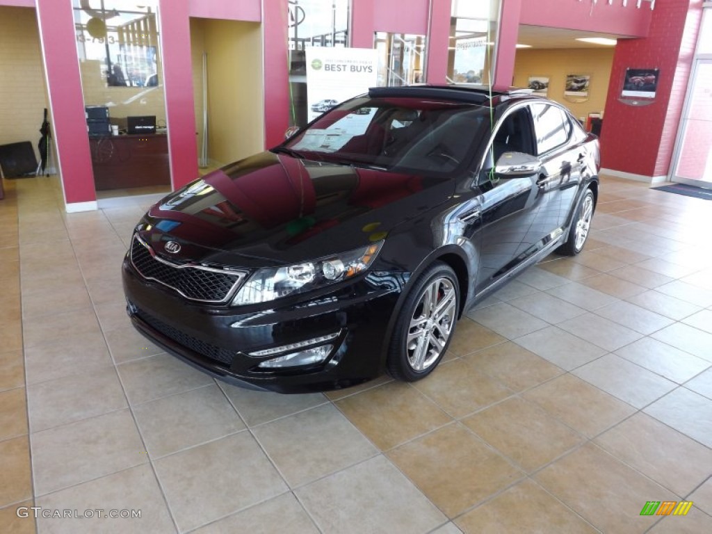 Ebony Black 2013 Kia Optima SX Limited Exterior Photo #68106578