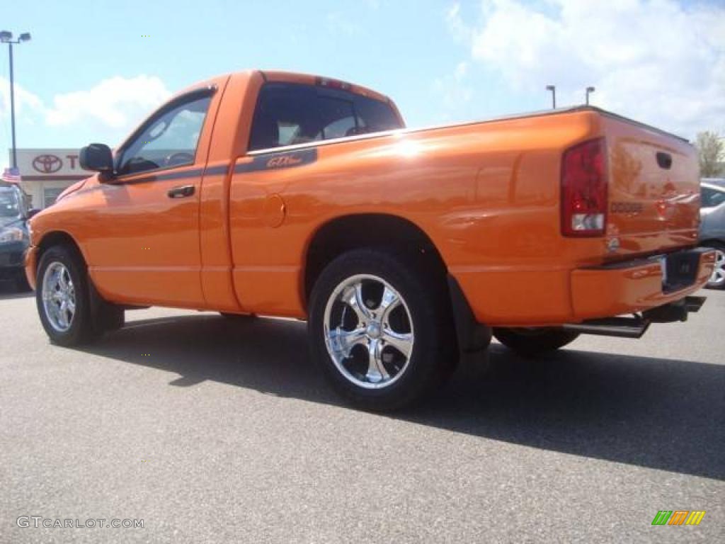 2005 Ram 1500 GTXtreme Regular Cab - Custom Orange / Dark Slate Gray/Orange photo #3