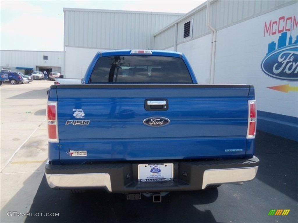 2012 F150 XLT SuperCrew - Blue Flame Metallic / Steel Gray photo #4