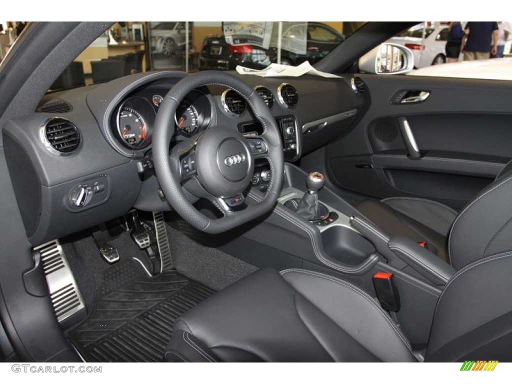 Black Interior 2013 Audi TT RS quattro Coupe Photo #68108651