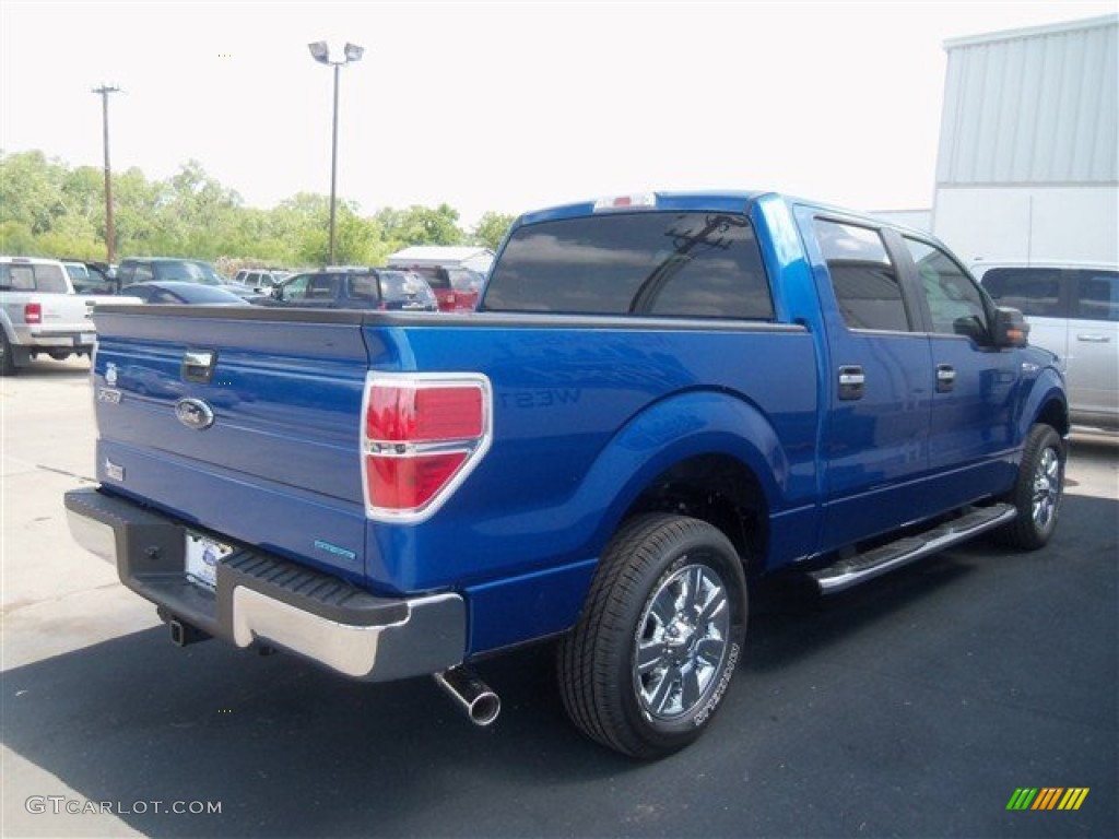 2012 F150 XLT SuperCrew - Blue Flame Metallic / Steel Gray photo #5