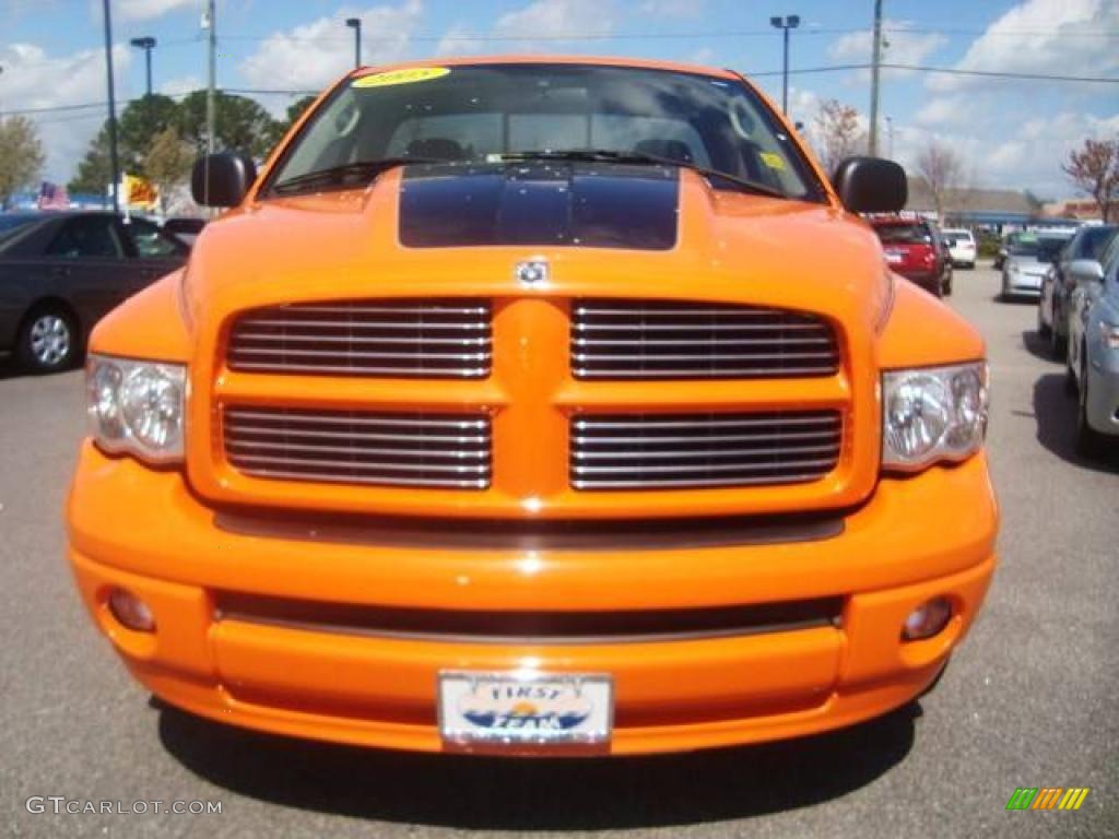 2005 Ram 1500 GTXtreme Regular Cab - Custom Orange / Dark Slate Gray/Orange photo #8