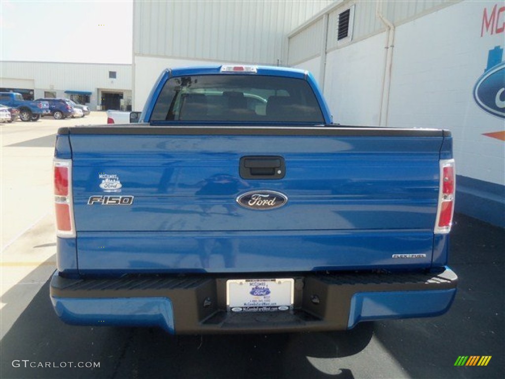 2012 F150 STX Regular Cab - Blue Flame Metallic / Steel Gray photo #4