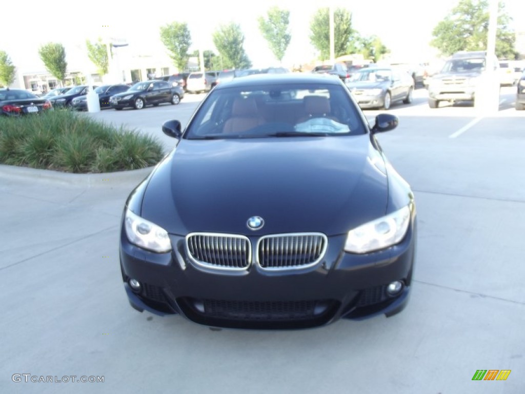 2012 3 Series 328i Coupe - Black Sapphire Metallic / Saddle Brown photo #7