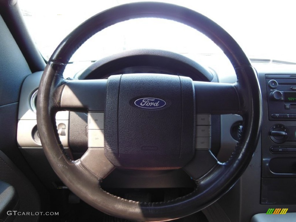 2004 F150 FX4 SuperCab 4x4 - Dark Shadow Grey Metallic / Black/Medium Flint photo #12