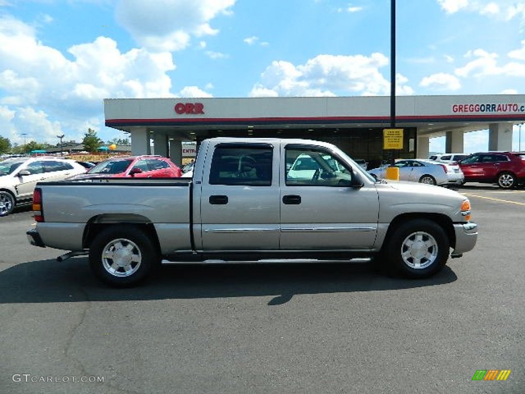 2005 Sierra 1500 SLT Crew Cab - Silver Birch Metallic / Pewter photo #2