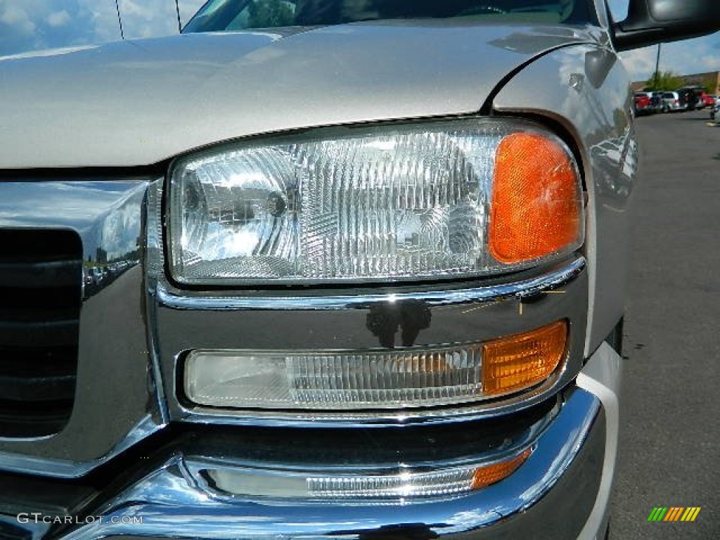 2005 Sierra 1500 SLT Crew Cab - Silver Birch Metallic / Pewter photo #9