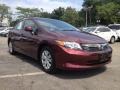 Crimson Pearl - Civic LX Sedan Photo No. 8