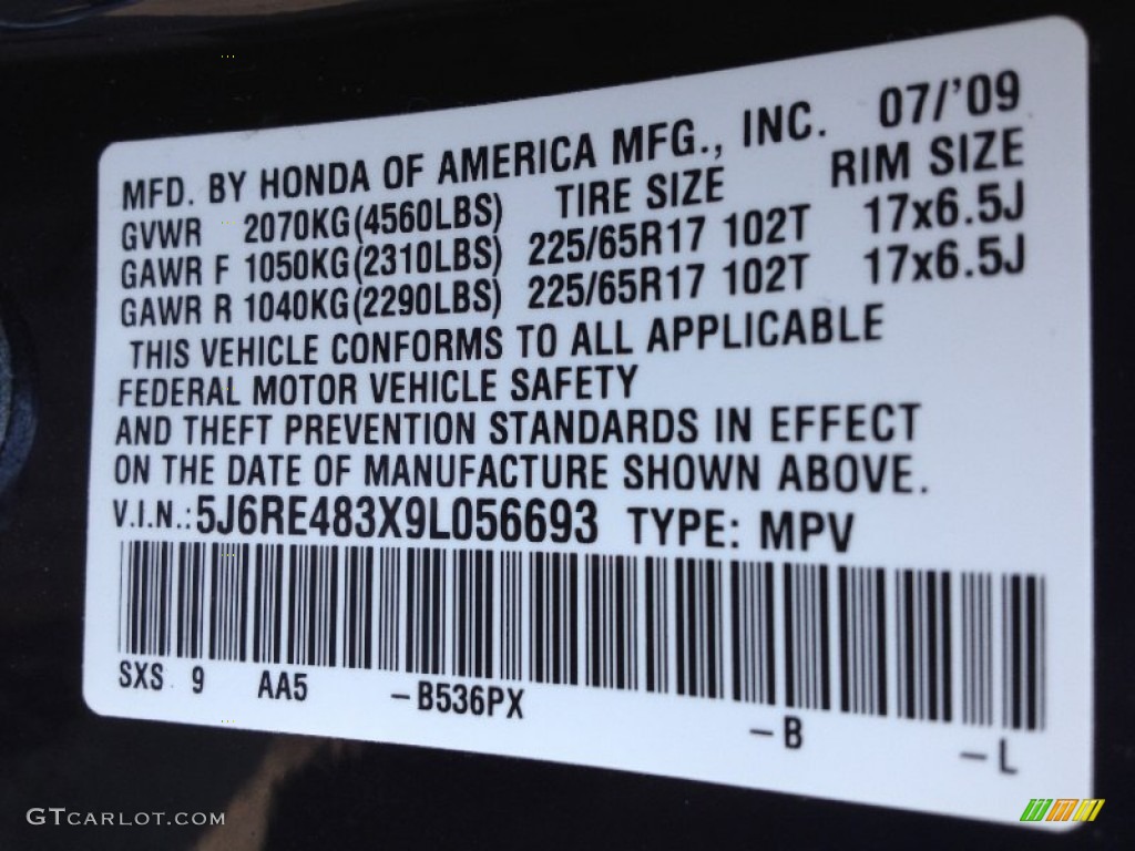 2009 CR-V LX 4WD - Royal Blue Pearl / Gray photo #26