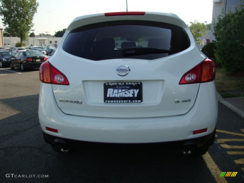 2009 Murano S AWD - Glacier Pearl / Beige photo #5