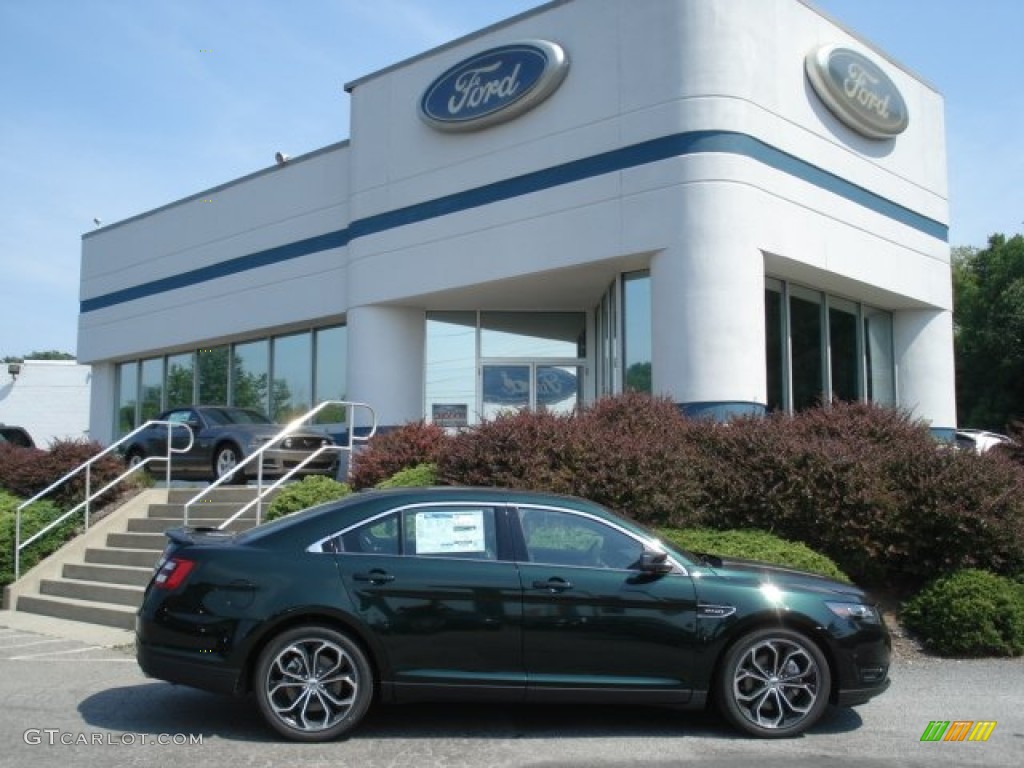 2013 Taurus SHO AWD - Green Gem Metallic / SHO Charcoal Black/Mayan Gray Miko Suede photo #1