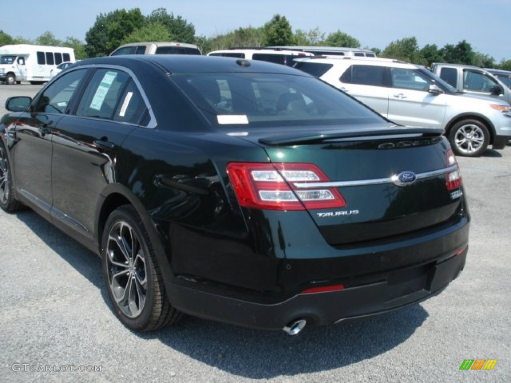 2013 Taurus SHO AWD - Green Gem Metallic / SHO Charcoal Black/Mayan Gray Miko Suede photo #6