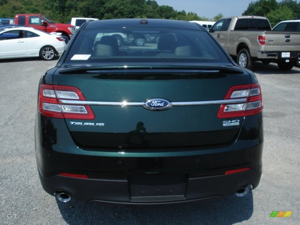 2013 Taurus SHO AWD - Green Gem Metallic / SHO Charcoal Black/Mayan Gray Miko Suede photo #7