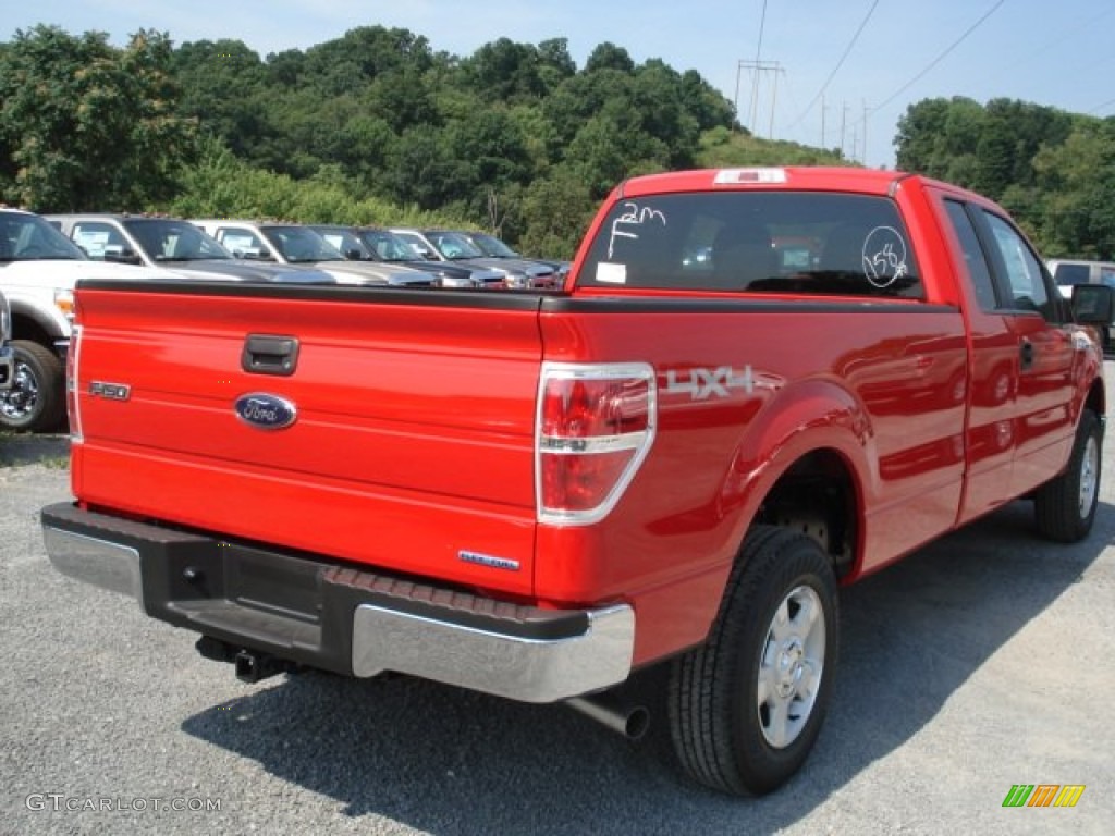 2012 F150 XLT SuperCab 4x4 - Race Red / Steel Gray photo #8