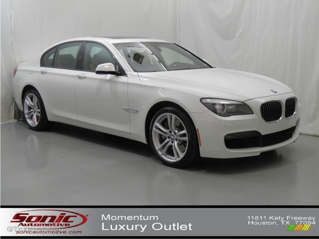 2012 7 Series 750i Sedan - Alpine White / Saddle/Black photo #1