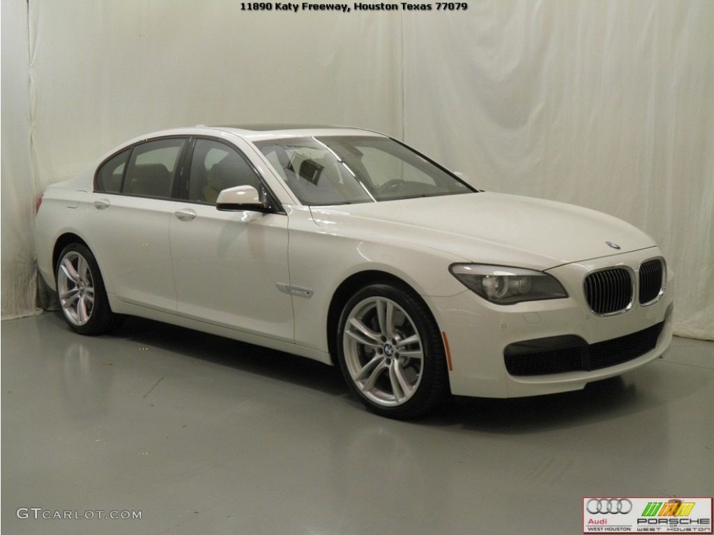 2012 7 Series 750i Sedan - Alpine White / Saddle/Black photo #2