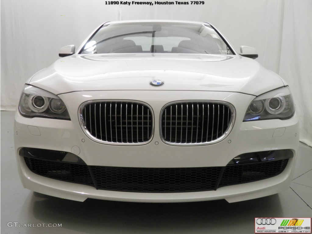 2012 7 Series 750i Sedan - Alpine White / Saddle/Black photo #3