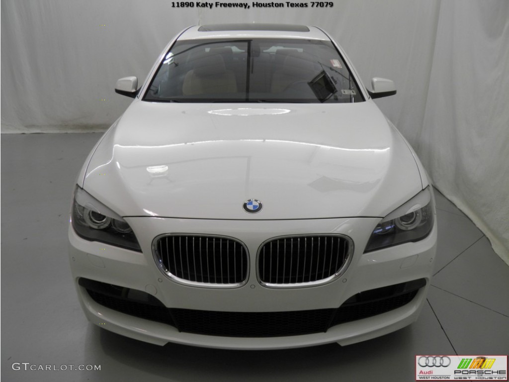 2012 7 Series 750i Sedan - Alpine White / Saddle/Black photo #4