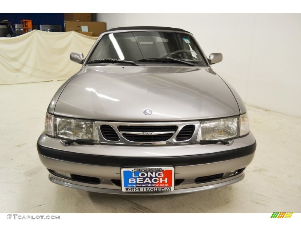 2003 9-3 SE Convertible - Steel Grey Metallic / Charcoal Grey photo #4