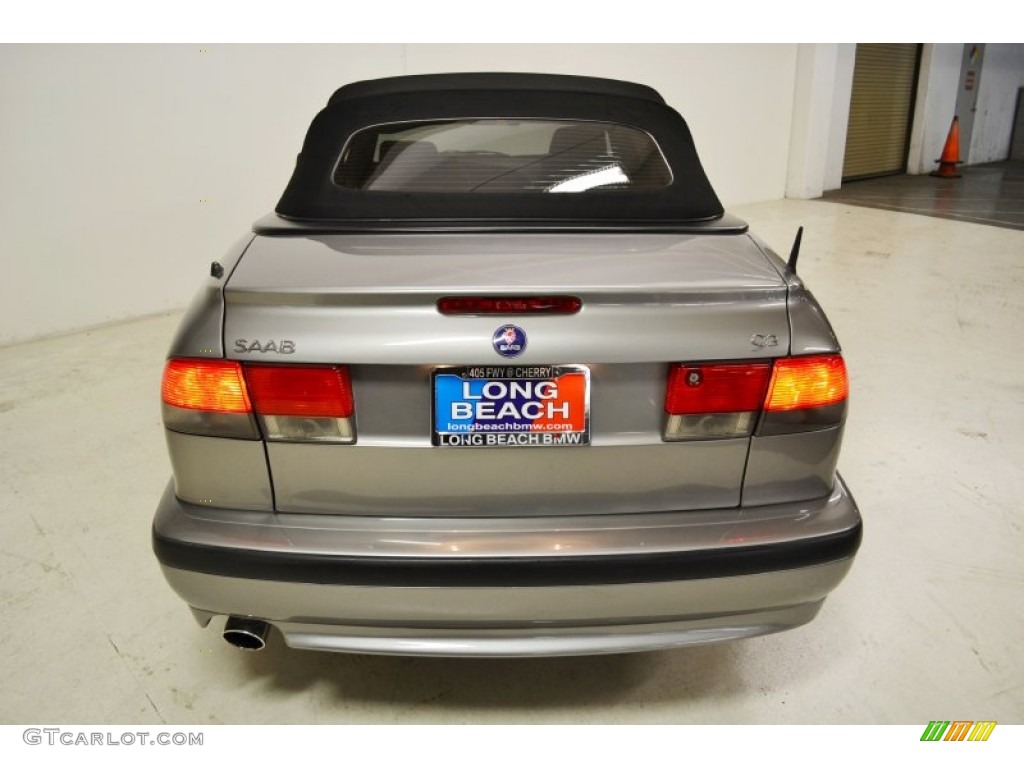2003 9-3 SE Convertible - Steel Grey Metallic / Charcoal Grey photo #6