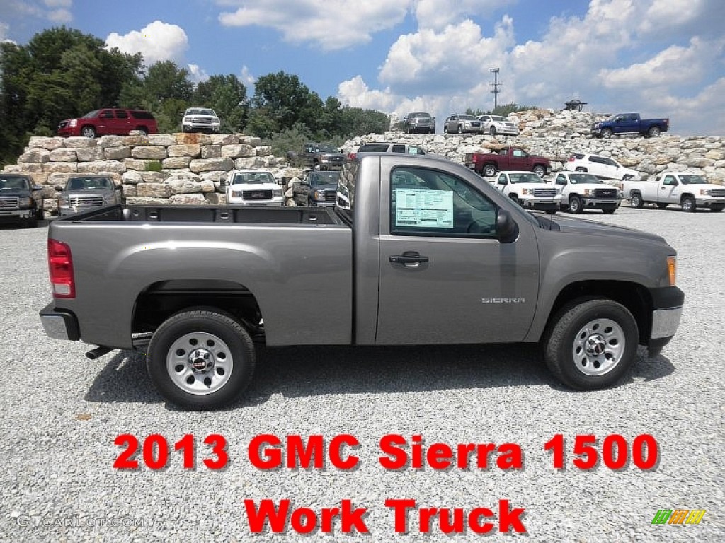 2013 Sierra 1500 Regular Cab - Steel Gray Metallic / Dark Titanium photo #1