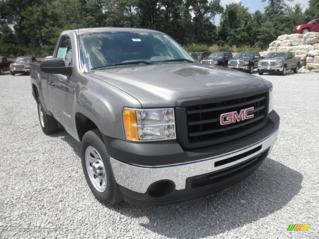 2013 Sierra 1500 Regular Cab - Steel Gray Metallic / Dark Titanium photo #2