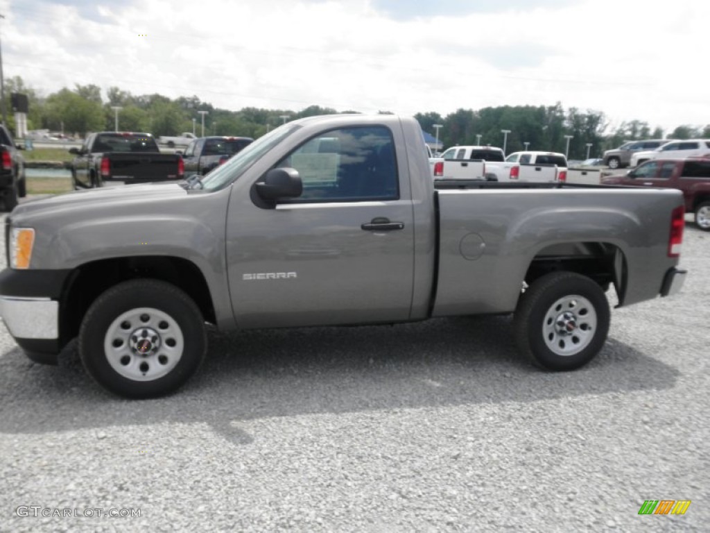 2013 Sierra 1500 Regular Cab - Steel Gray Metallic / Dark Titanium photo #4