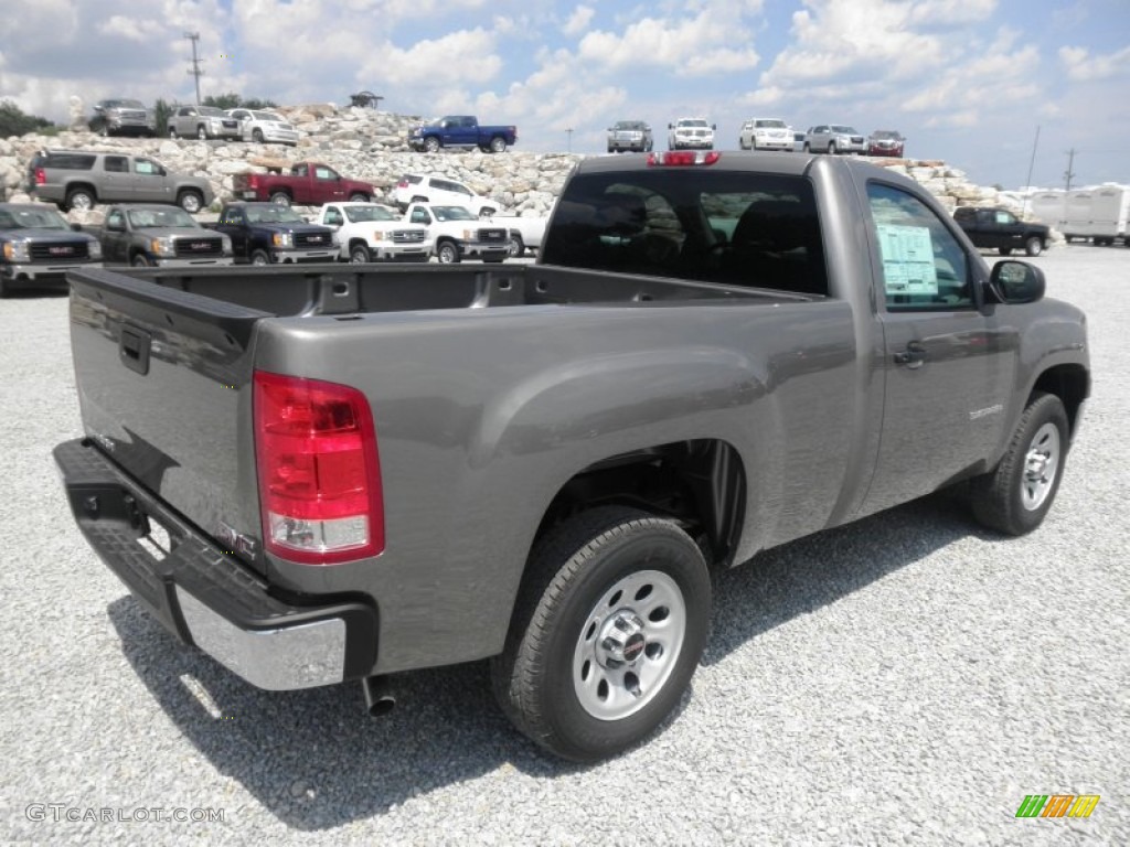 2013 Sierra 1500 Regular Cab - Steel Gray Metallic / Dark Titanium photo #14