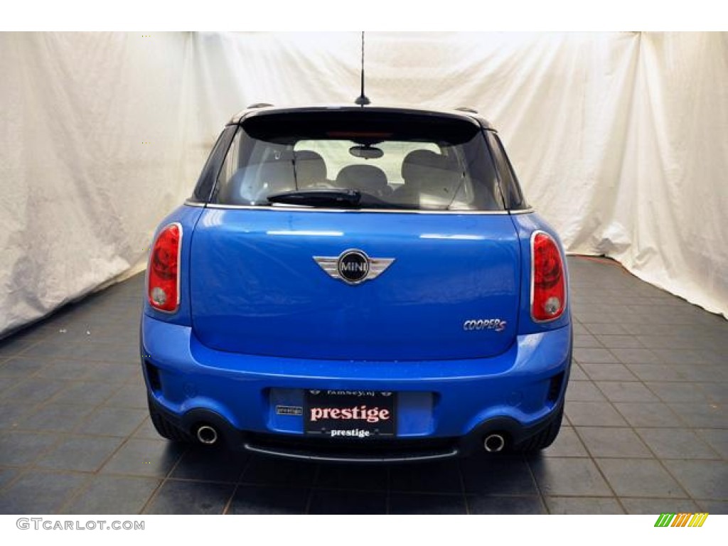 2012 Cooper S Countryman All4 AWD - True Blue Metallic / Carbon Black photo #4