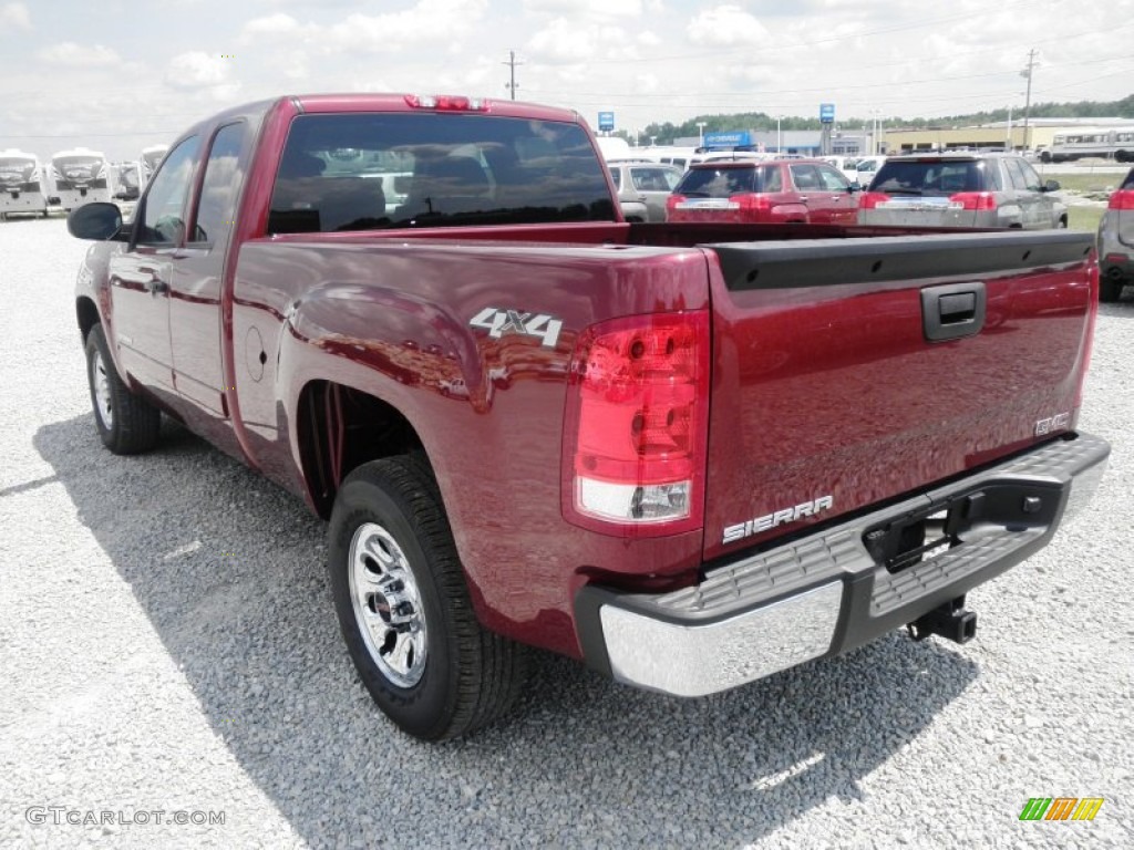 2013 Sierra 1500 SL Extended Cab 4x4 - Sonoma Red Metallic / Ebony photo #13