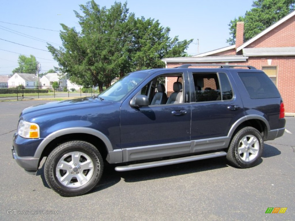 2003 Explorer XLT AWD - True Blue Metallic / Graphite Grey photo #1