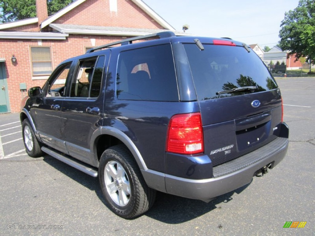 2003 Explorer XLT AWD - True Blue Metallic / Graphite Grey photo #6