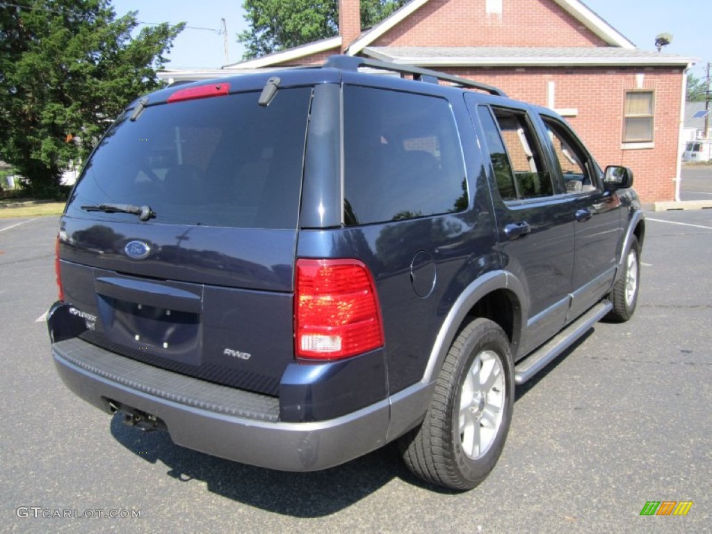 2003 Explorer XLT AWD - True Blue Metallic / Graphite Grey photo #7