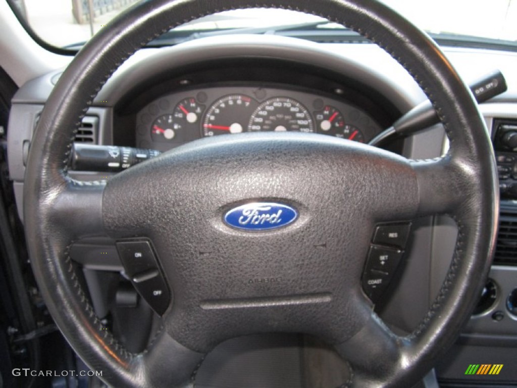 2003 Explorer XLT AWD - True Blue Metallic / Graphite Grey photo #23