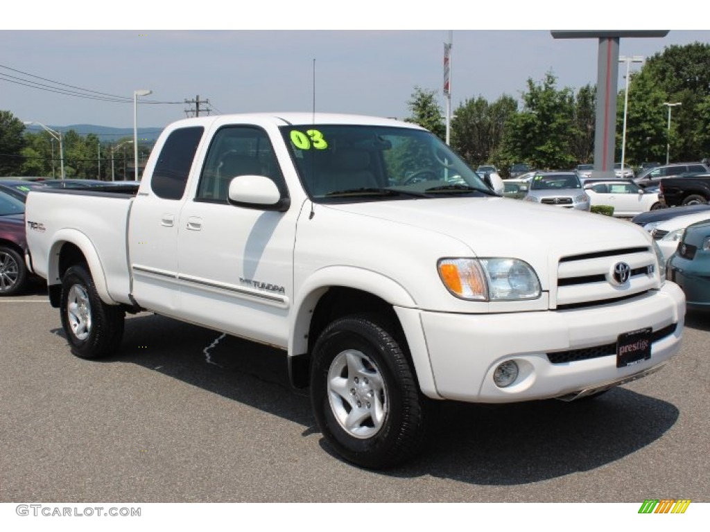 Natural White 2003 Toyota Tundra Limited Access Cab 4x4 Exterior Photo #68117750