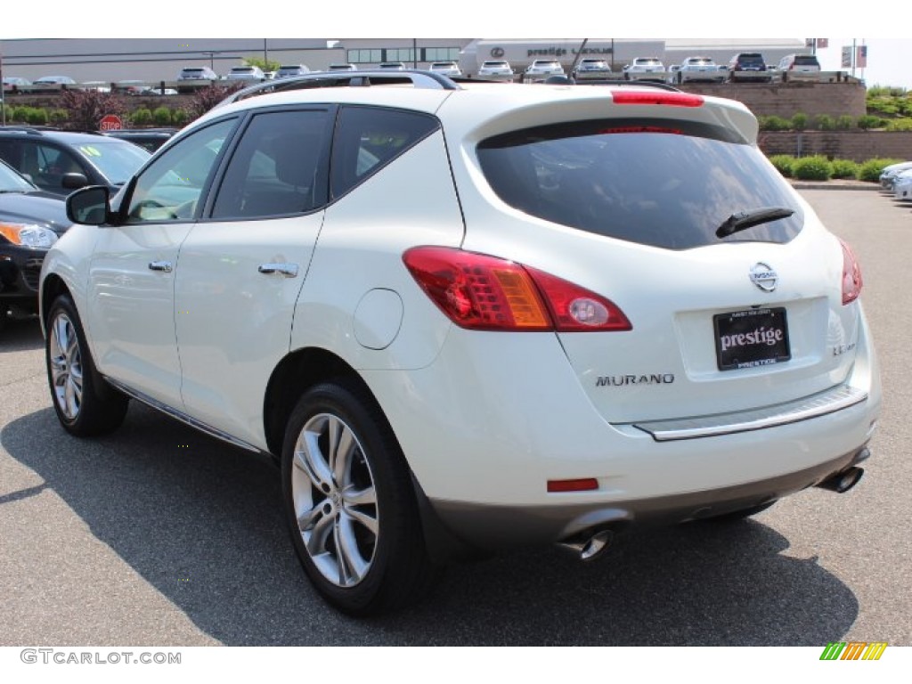 2010 Murano LE AWD - Glacier White Pearl / Beige photo #5