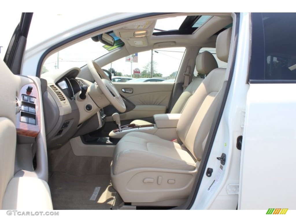 2010 Murano LE AWD - Glacier White Pearl / Beige photo #8