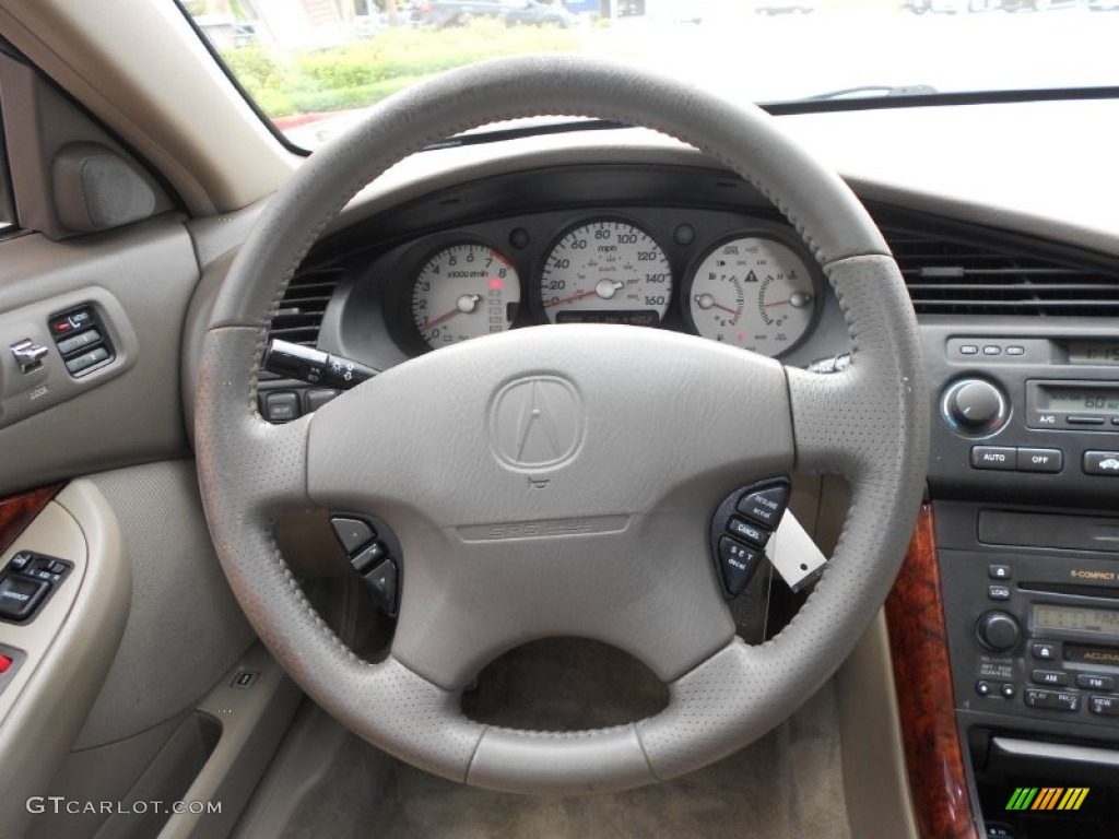 2001 Acura CL 3.2 Type S Parchment Steering Wheel Photo #68119016